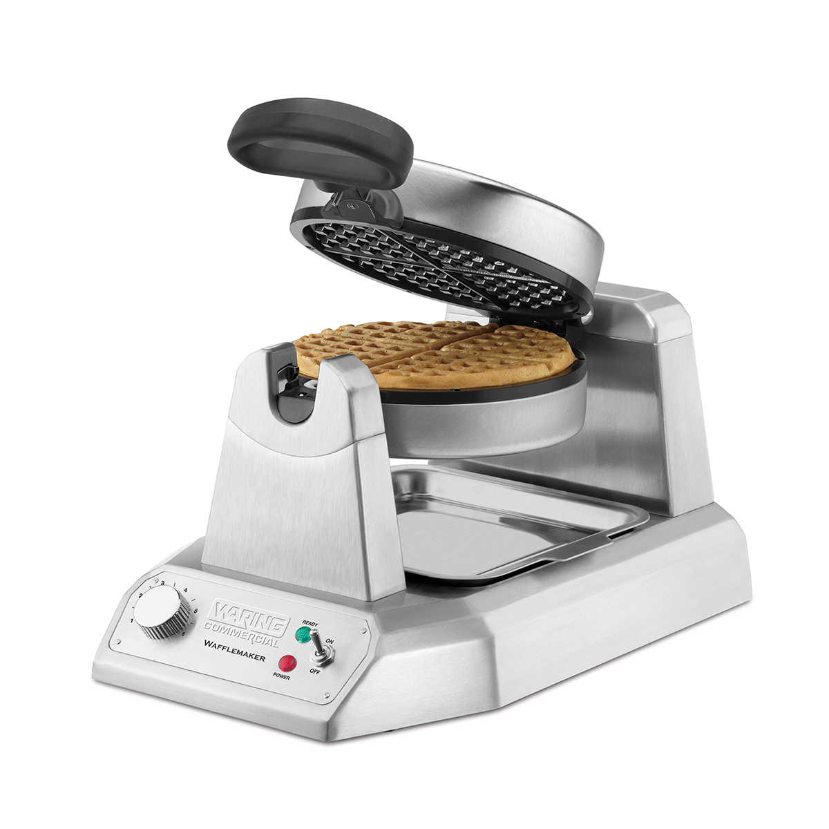 Waring Classic Commercial Single Waffle Maker - 30 Waffles per Hour, 120V - Perfect for Restaurants, Cafes, and Breakfast Catering Businesses