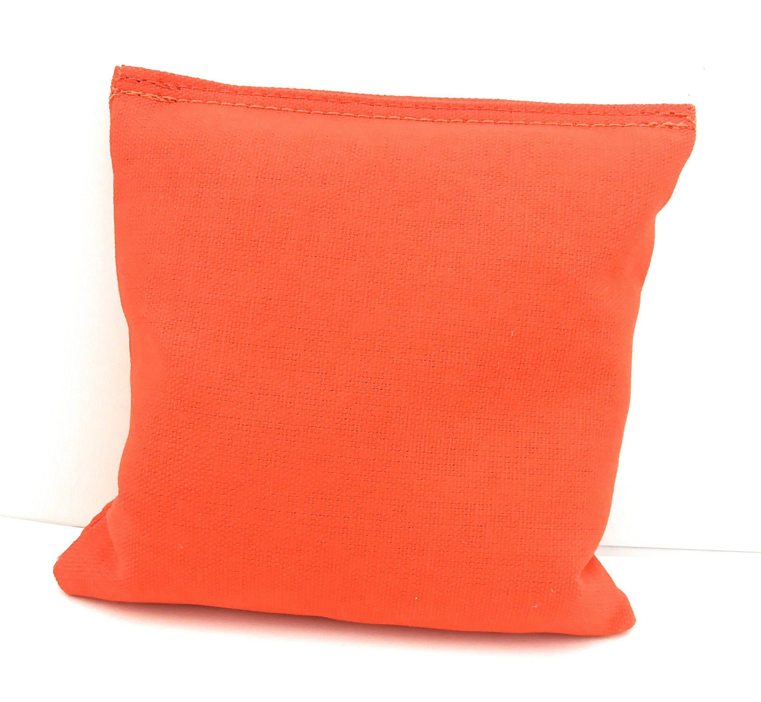 Premium Official Size Handmade Cornhole Bags - Regulation Weight & Durable Fabric (Orange) - Perfect for Backyard Games, Tailgating & Outdoor Parties