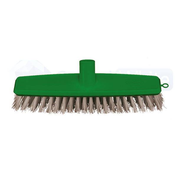 Oates Heavy-Duty Floor Scrubbing Brush with Long Handle - Ideal for Tile, Wood & Concrete Floors - Perfect for Home, Garage & Commercial Cleaning