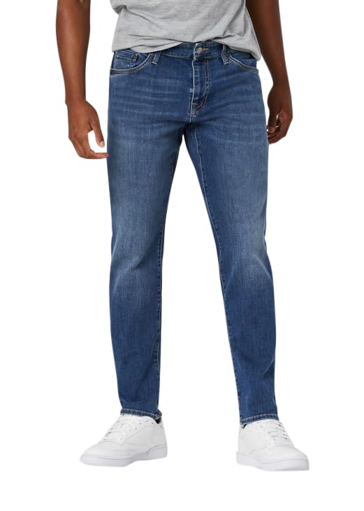 Mavi Jake Men's Slim Fit Jeans - Regular Rise, Slim Leg, Medium Wash Blue Denim (40x32) | Comfortable & Stylish for Casual Wear, Office & Night Out