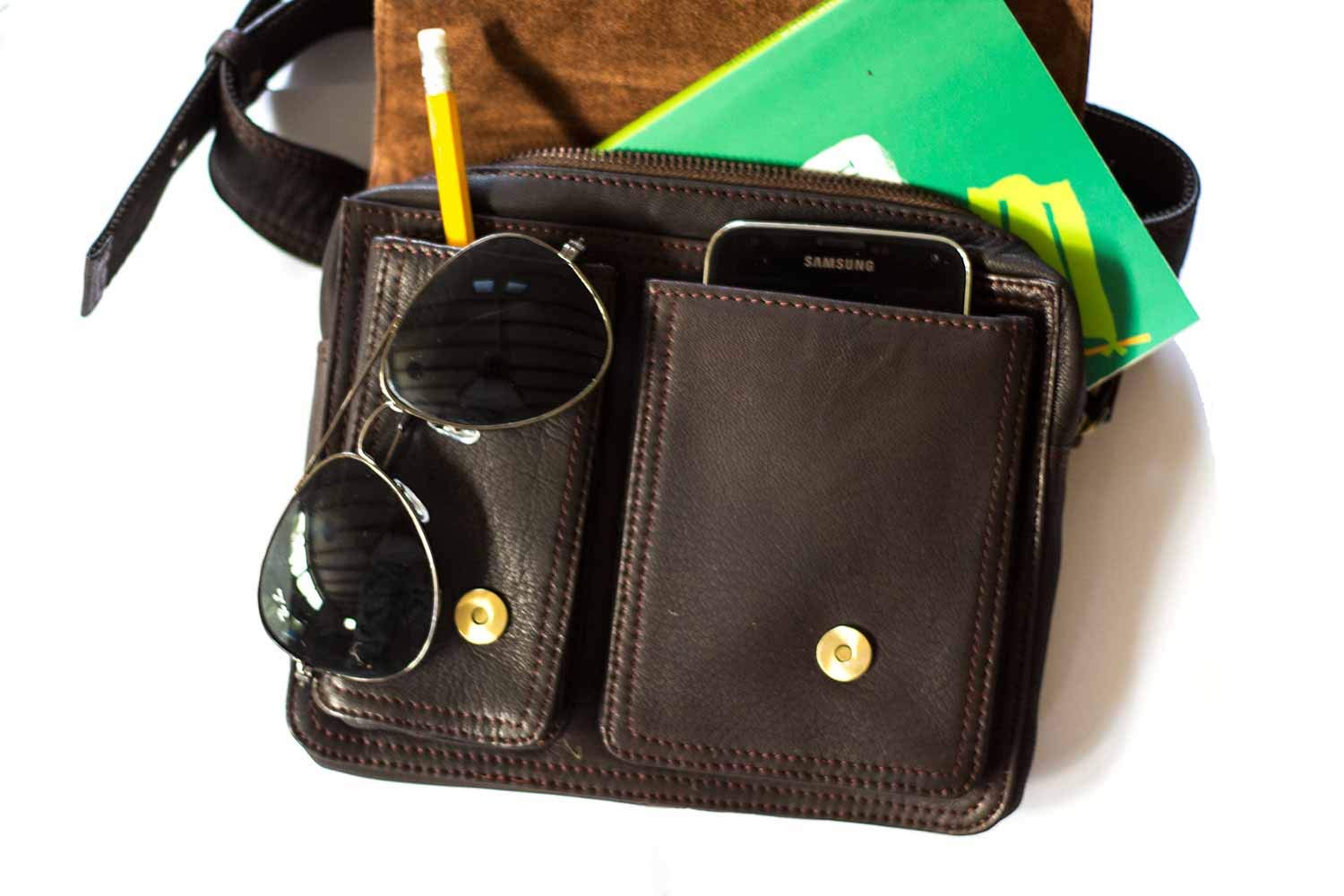 Premium Leather Hip Bag for Men & Women - Adjustable Waist Pack (36