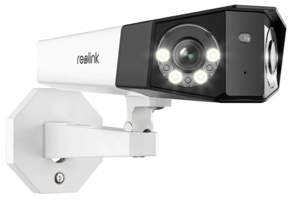 P750W 16MP Dual Lens 4K Security Camera with 180° Panoramic View & PoE - Indoor/Outdoor Surveillance for Home, Office & Business Protection