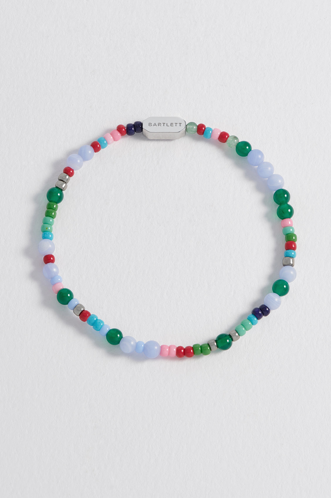 Stylish Men's Mixed Bead Stretch Bracelet - Adjustable Beaded Wristband for Casual Wear, Gifts & Everyday Fashion Accessories
