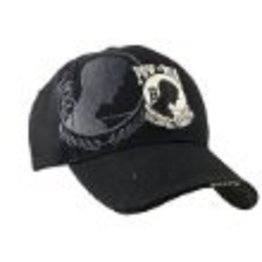 Gift House POW MIA Hat - Dual Logo Embroidered Military Cap for Veterans & Patriotic Support | Perfect for Memorial Day, Veterans Day & Outdoor Events