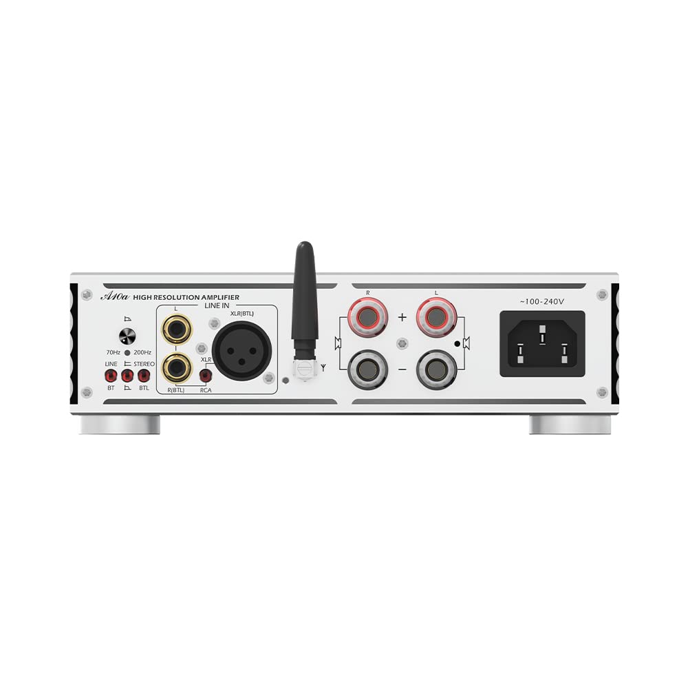 Sabaj A10a 2022 Version Class D Power Amplifier - 225W MA5332M Chip, Bluetooth 5.0, XLR & RCA Inputs, 110W x 2 RMS (4Ω), Ultra-Low 0.005% THD+N - Perfect for Home Theater, Studio Monitoring & Hi-Fi Audio Systems
