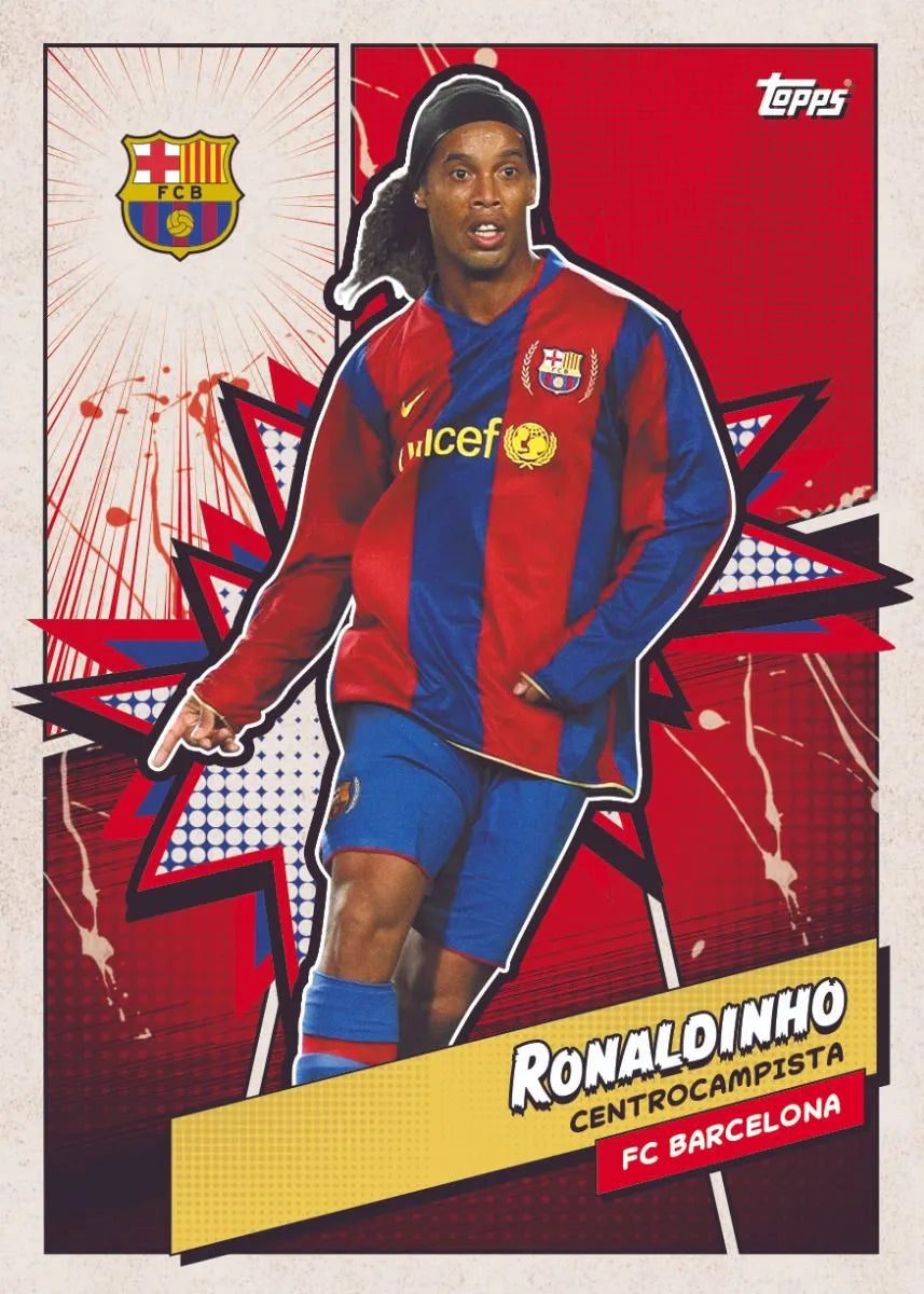 Official Topps FC Barcelona 23/24 Fan Set - Authentic Collectible Soccer Merchandise for Barcelona Supporters - Perfect for Gifts, Display, and Match Day Collections