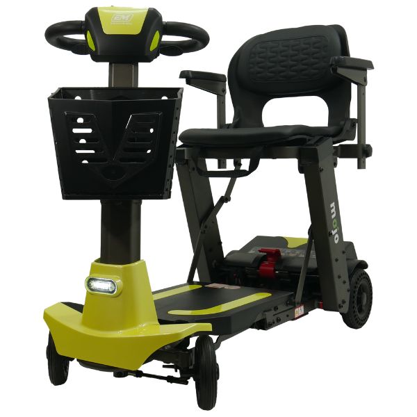 MOJO Automatic Folding Scooter - Lightweight & Portable Mobility Scooter for Adults & Seniors - Perfect for Travel, Shopping & Outdoor Adventures