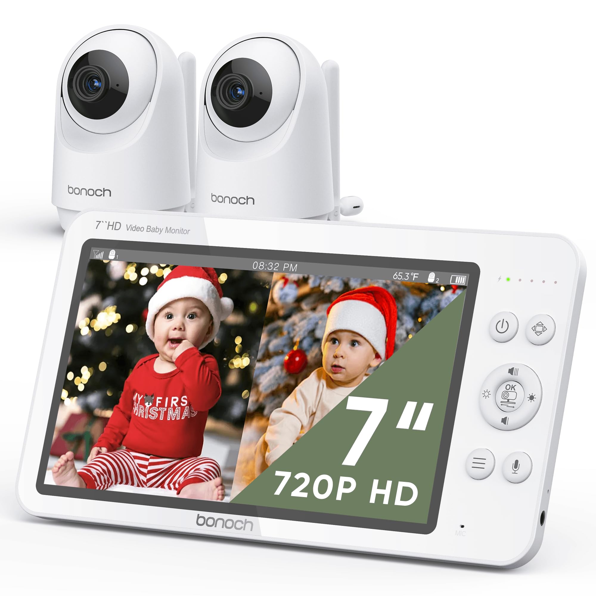 Bonoch MegaView Baby Monitor with 2 Cameras - 7