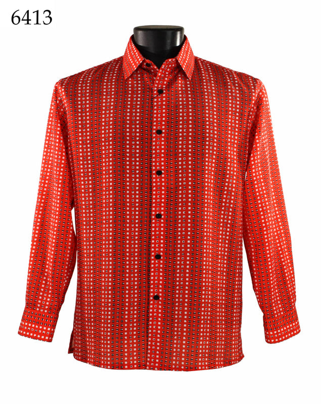 Bassiri Men's Long Sleeve Casual Shirt 6413 - Comfortable Button Down Work Shirt for Office, Business & Everyday Wear