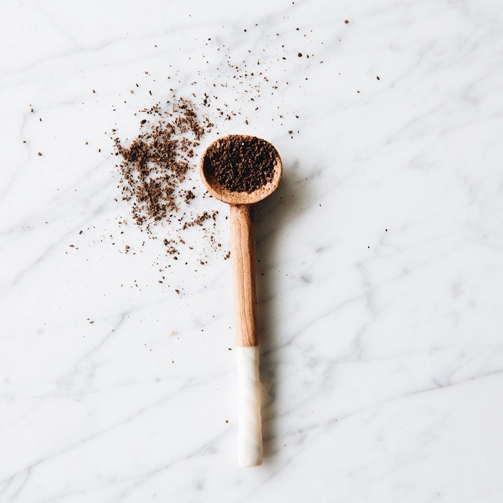 Premium Wild Olive Wood Coffee Scoop Set - Handcrafted 2-Piece Measuring Spoon for Espresso, French Press & Pour Over - Perfect Coffee Gift for Home Baristas & Coffee Lovers