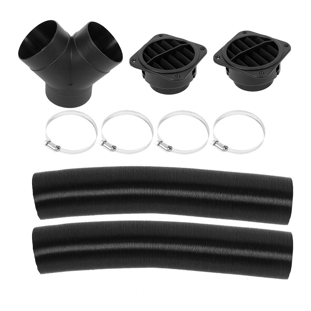 75mm Car Diesel Heater Pipe Ducting Kit - Heavy Duty Warm Air Vent Outlet for Vehicle Heating System | Perfect for Winter RV, Truck & Van Heating Solutions