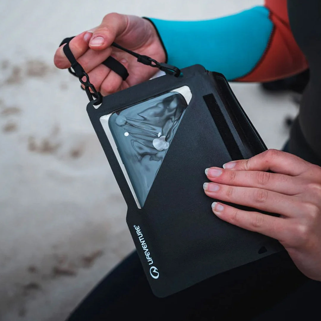 Lifeventure Waterproof Phone Pouch Plus - IPX8 Certified Dry Bag for Swimming, Beach & Outdoor Activities - Universal Waterproof Case for iPhone, Samsung & Smartphones