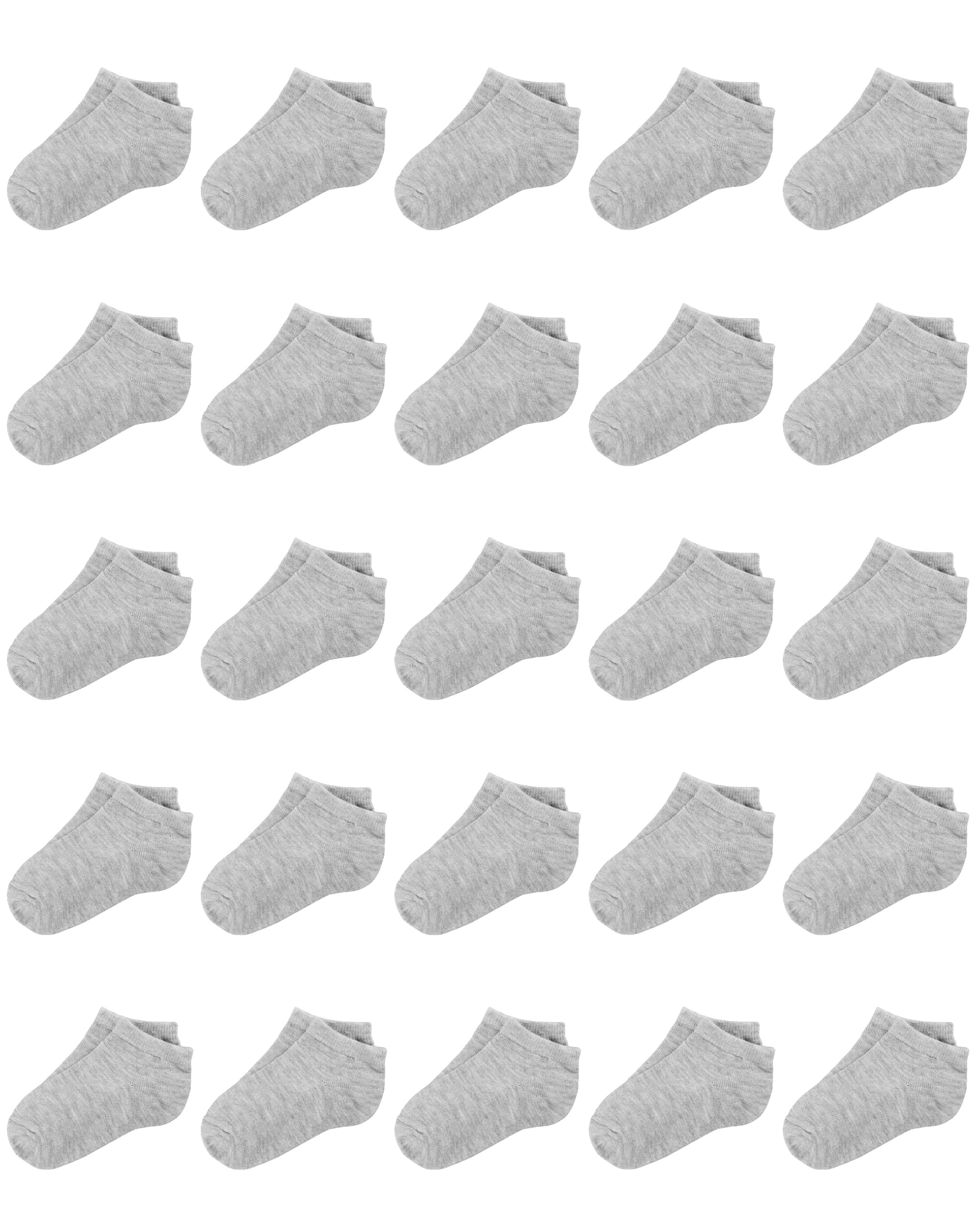 **Duufin 25 Pairs Toddler Ankle Socks - Low Cut Half Cushion Kids Socks for Boys & Girls - Soft Breathable Cotton, Non-Slip, Perfect for School, Play & Daily Wear**
