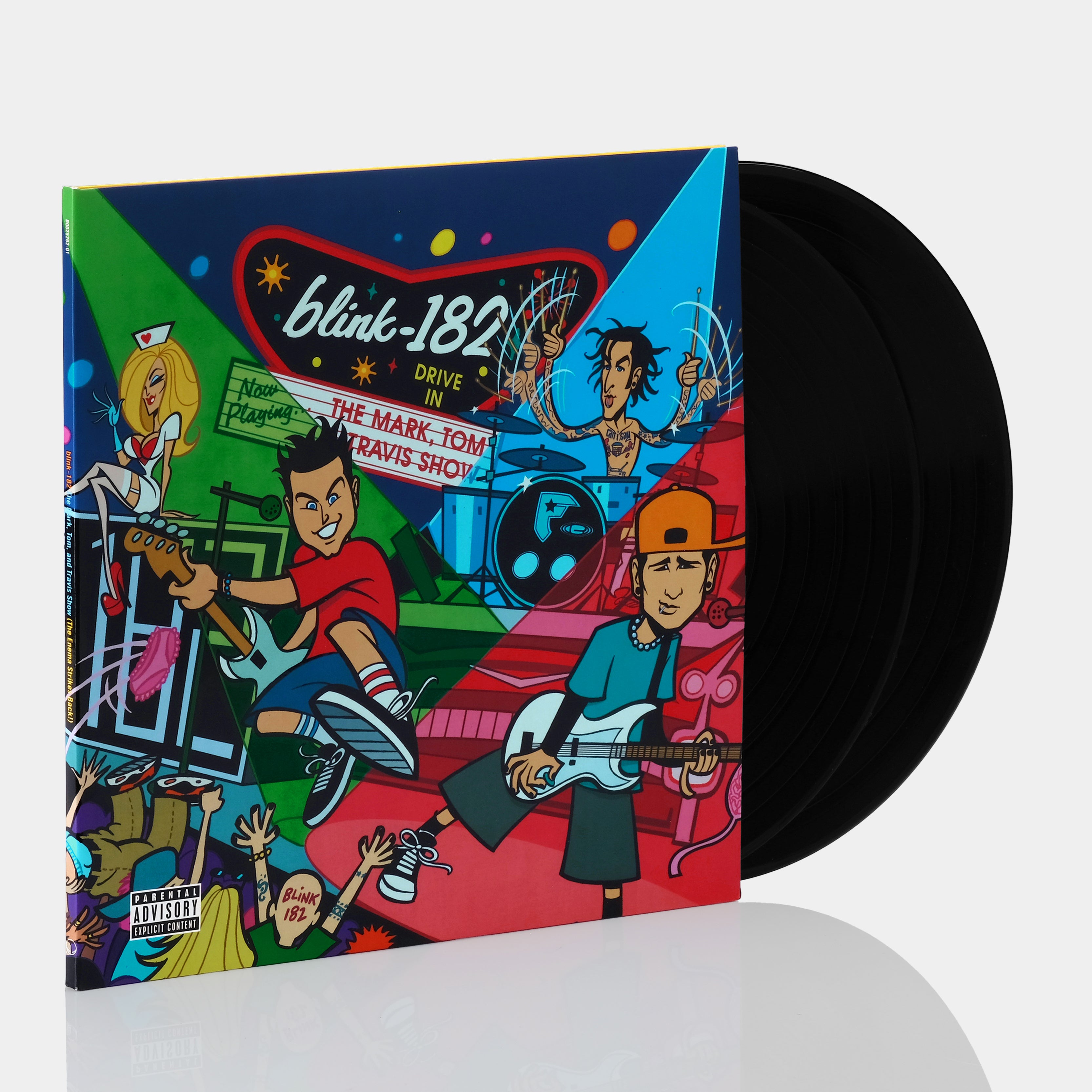 Blink 182 - The Mark, Tom, and Travis Show (The Enema Strikes Back!) 2xLP Vinyl Record Album - Limited Edition Punk Rock Music for Collectors & Home Listening