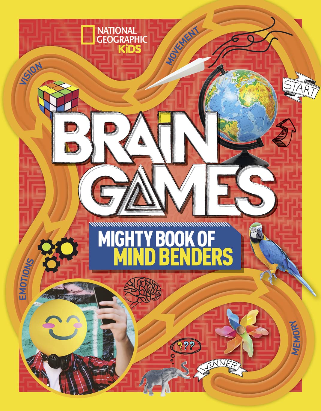 Brain Games: Mighty Book of Mind Benders - Fun Puzzles & Logic Challenges for Adults & Teens - Perfect for Travel, Family Game Night & Mental Exercise