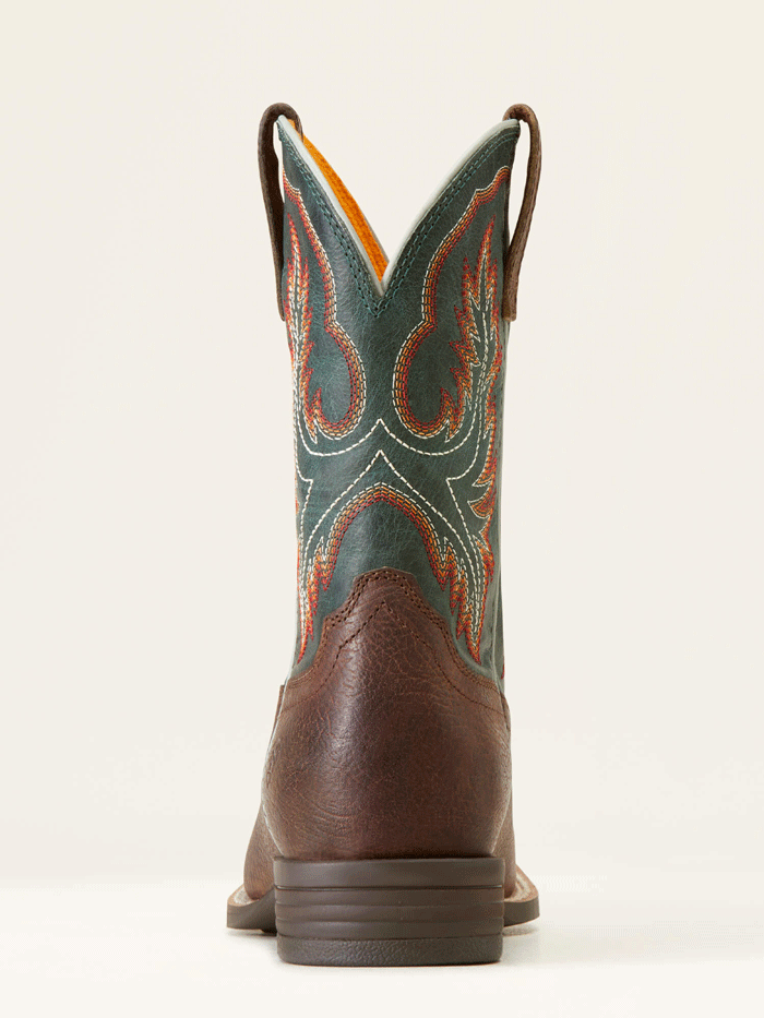 Ariat 10047010 Kids Wilder Western Boot Hat Box Brown - Western Style Cowboy Boots for Boys & Girls - Perfect for Rodeo, Horse Riding & Country Fashion