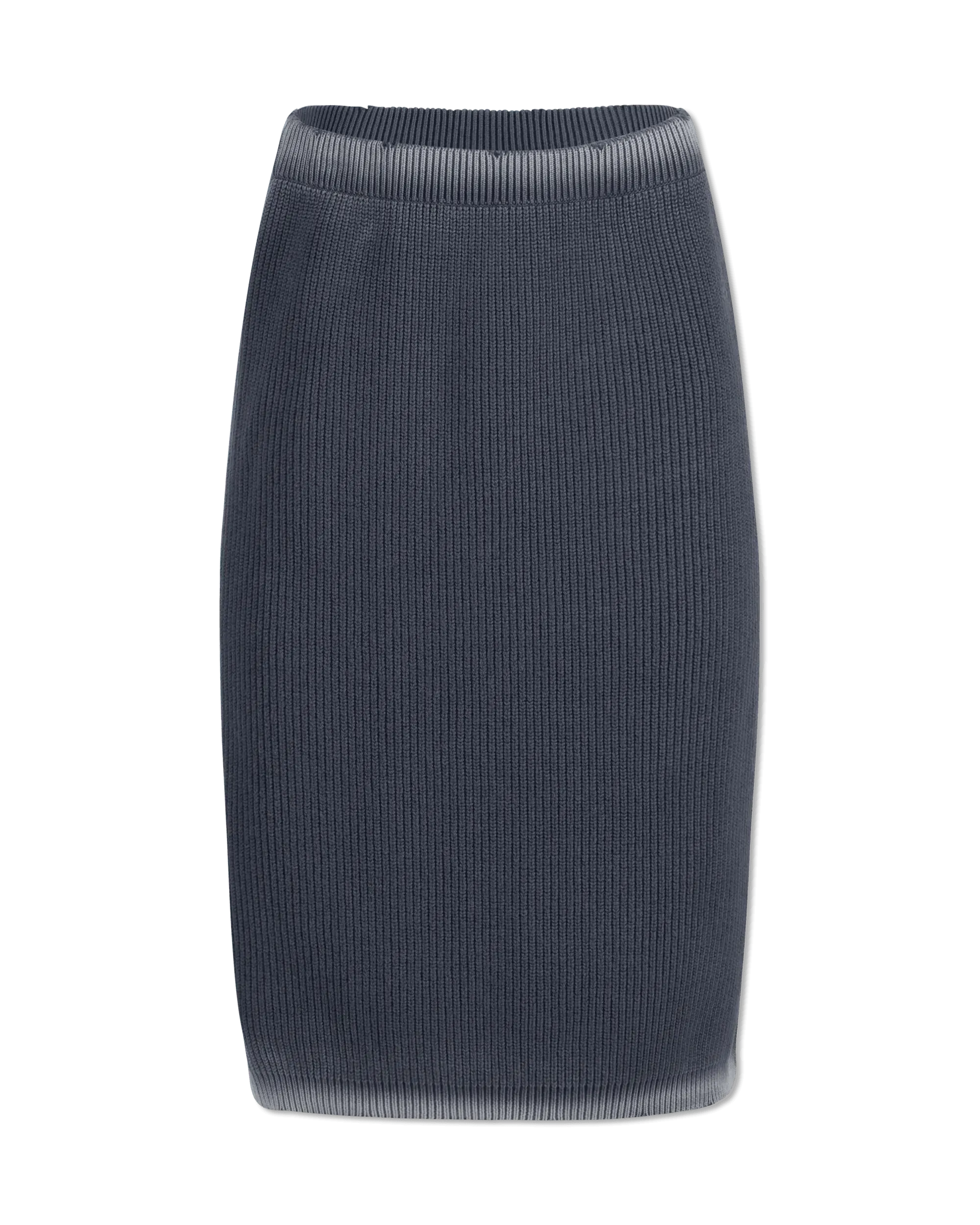Stylish Cotton Ribbed Midi Skirt for Women - Comfortable Stretch Fit, High Waist, Flattering A-Line Design - Perfect for Office, Date Night & Casual Outfits