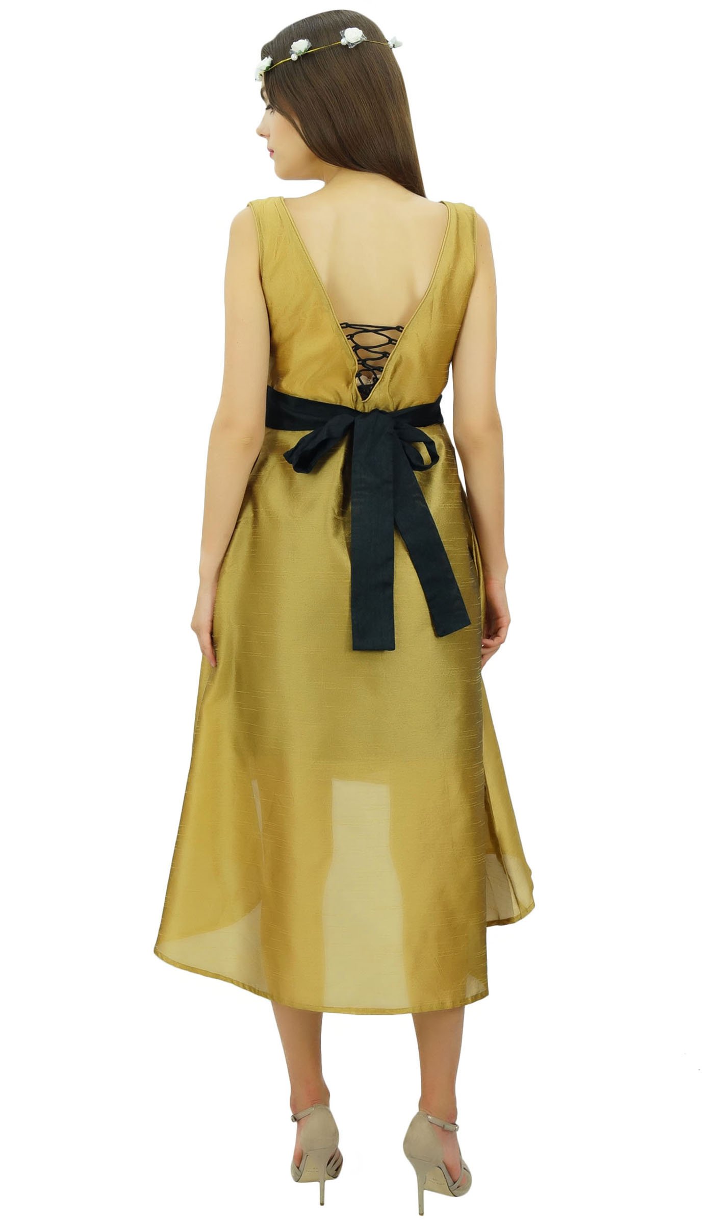 Bimba Women's Sleeveless High-Low Prom Dress for Party & Evening