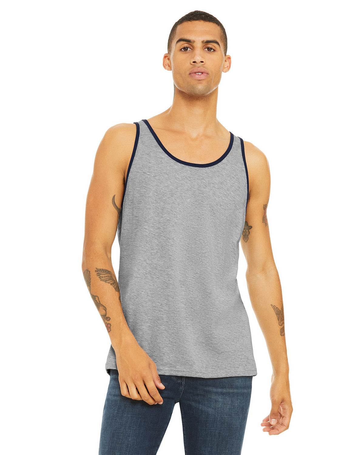 Bella + Canvas 3480 Unisex Jersey Tank Top - Soft Cotton Spaghetti Strap Casual Shirt for Men & Women - Perfect for Summer, Gym, Beach & Lounge Wear