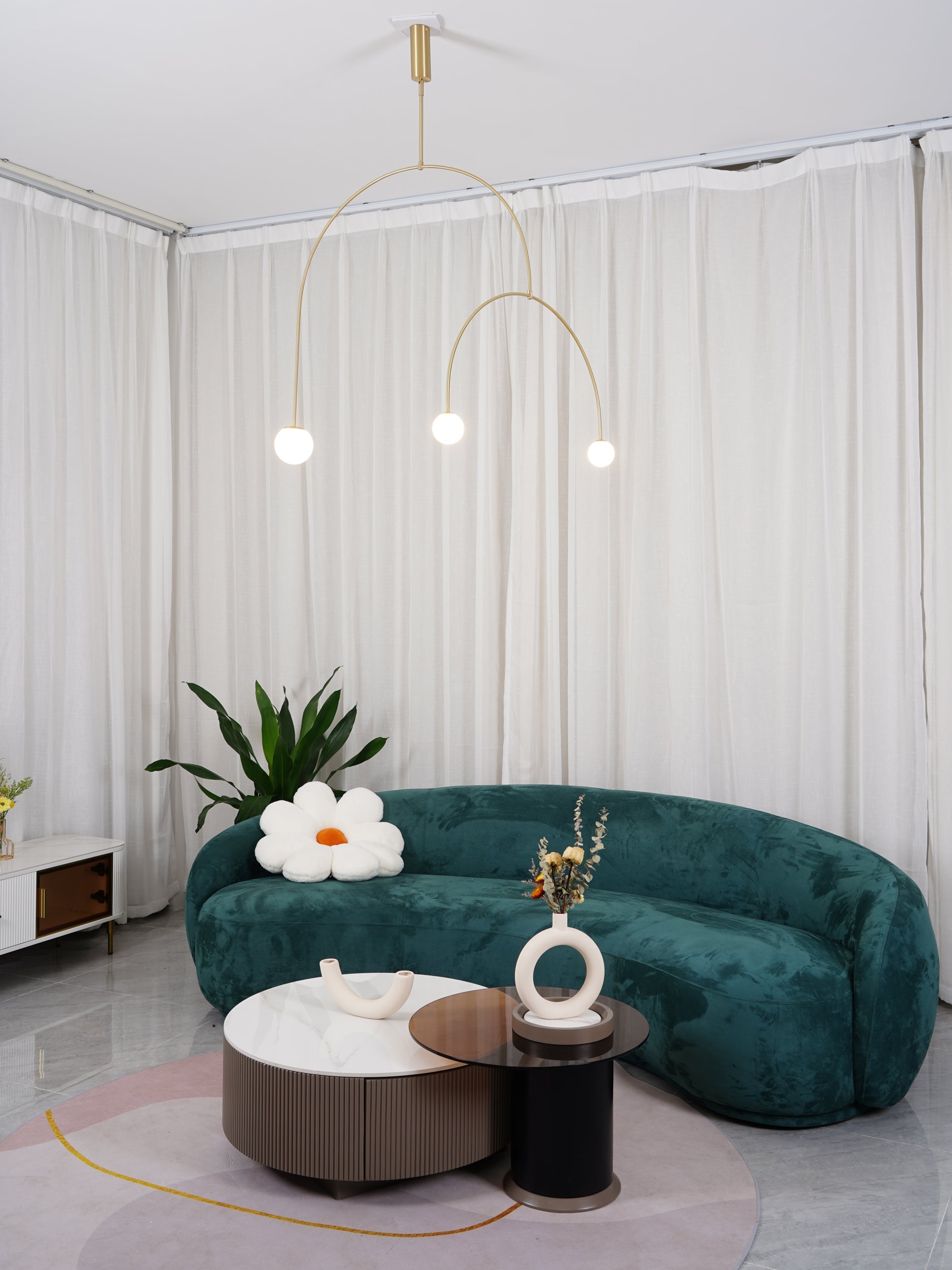 Elegant Crystal Mobile Chandelier - Modern Ceiling Pendant Light for Bedroom, Dining Room & Living Room - Perfect for Home Decor & Wedding Events