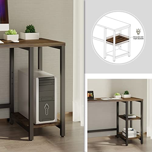 Lorell LYS SOHO Metal Frame Office Desk - 47.3