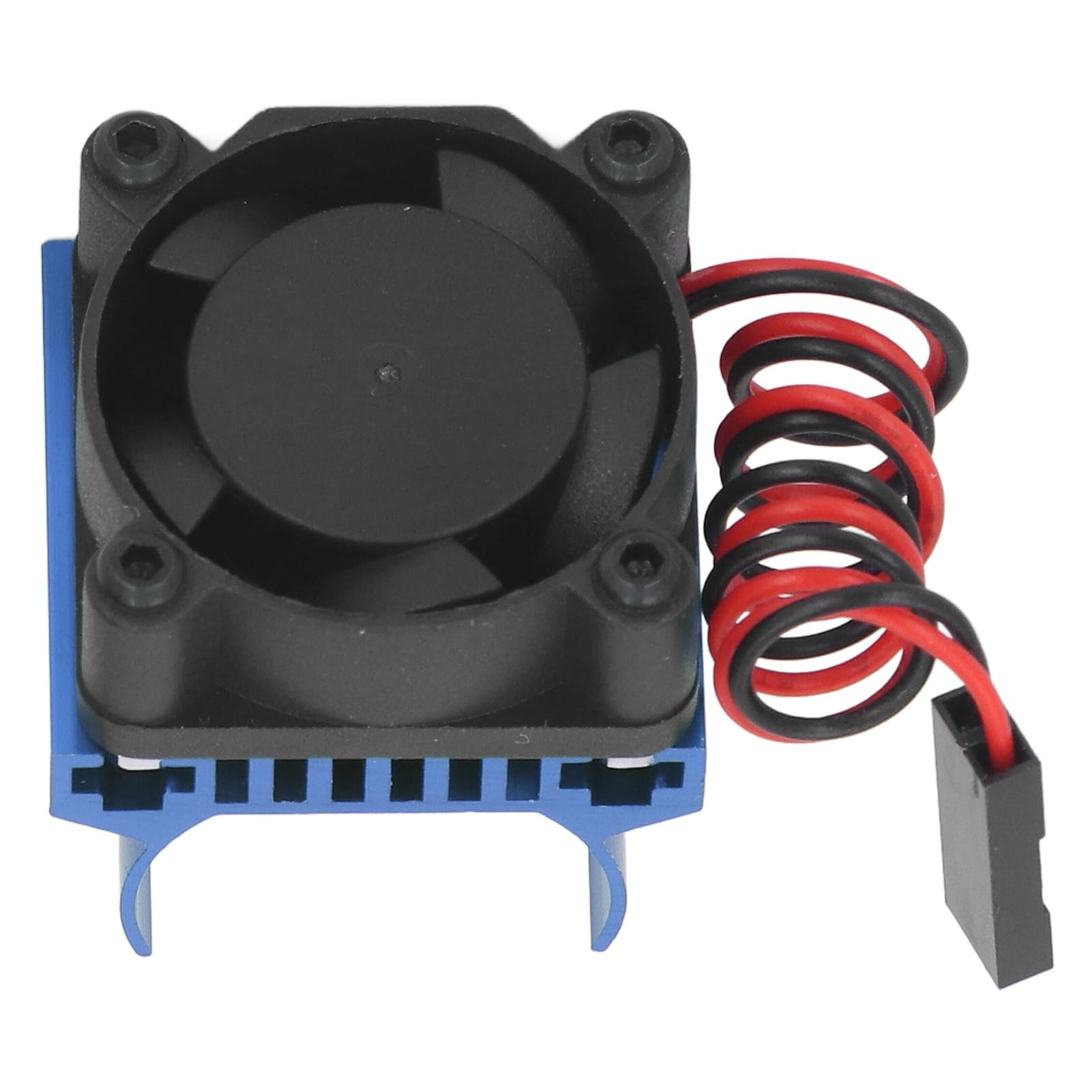 High-Performance RC Motor Cooling Fan & Heatsink - Compatible with Traxxas 1/18 Scale Remote Control Cars (Blue) - Essential Upgrade for Off-Road Bashing & High-Speed Racing