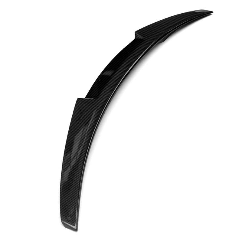 2017-2023 Audi A4/S4 Sedan V-Style Trunk Spoiler - Carbon Fiber or Glossy Black - Enhance Your Car's Sporty Look for Street Racing & Car Shows