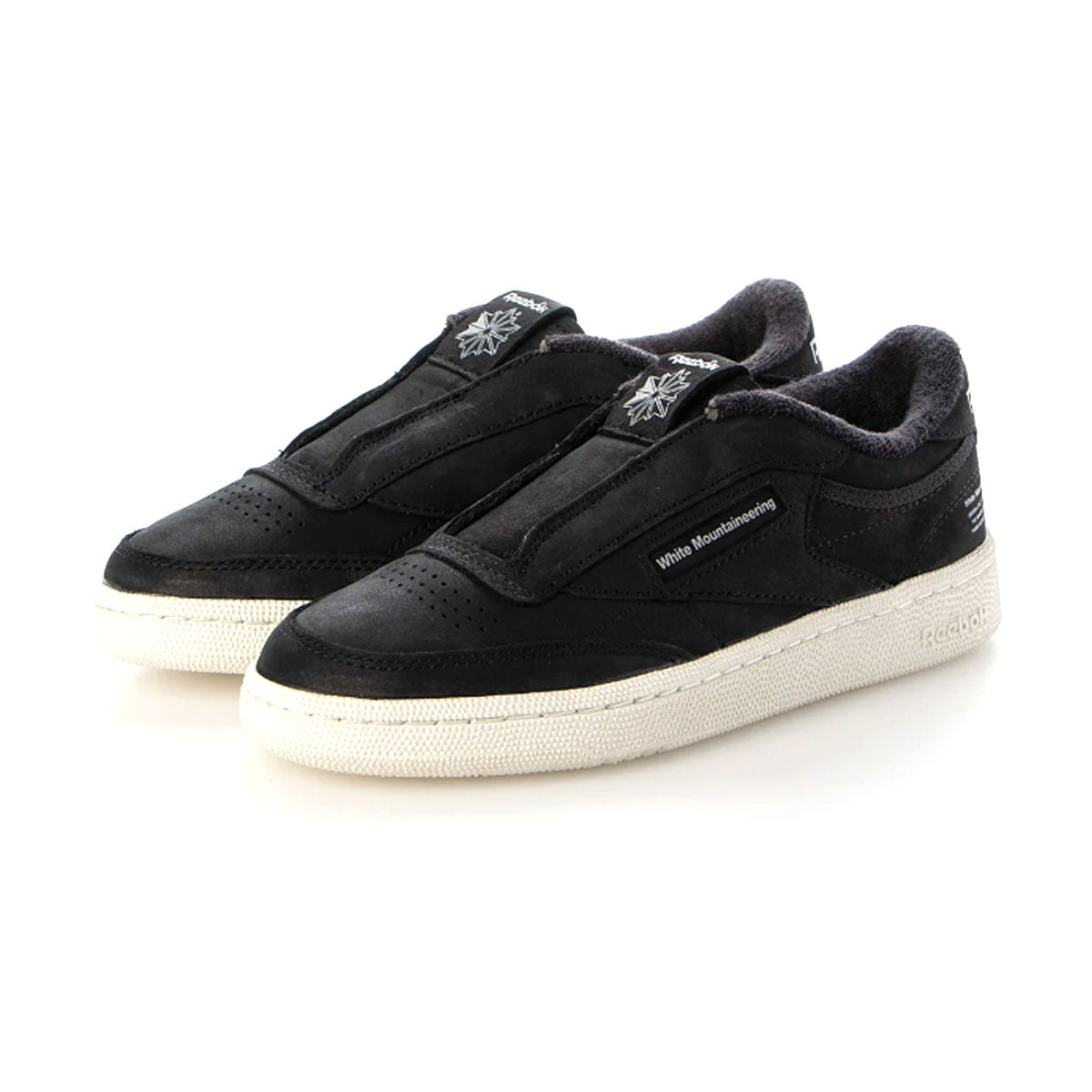 White Mountaineering Club C 85 Sneakers - Black Chalk Grey | Stylish Casual Shoes for Men & Women | Perfect for Urban Streetwear & Outdoor Adventures