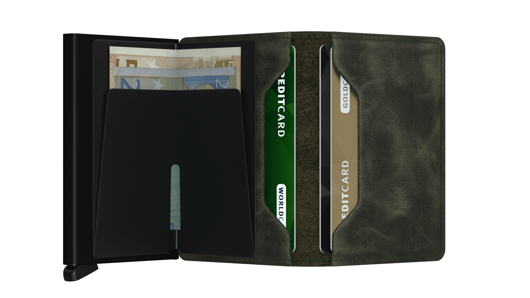 SECRID Slimwallet Vintage - RFID Blocking Leather Wallet for Men & Women | Compact & Stylish Card Holder for Everyday Use, Travel & Business