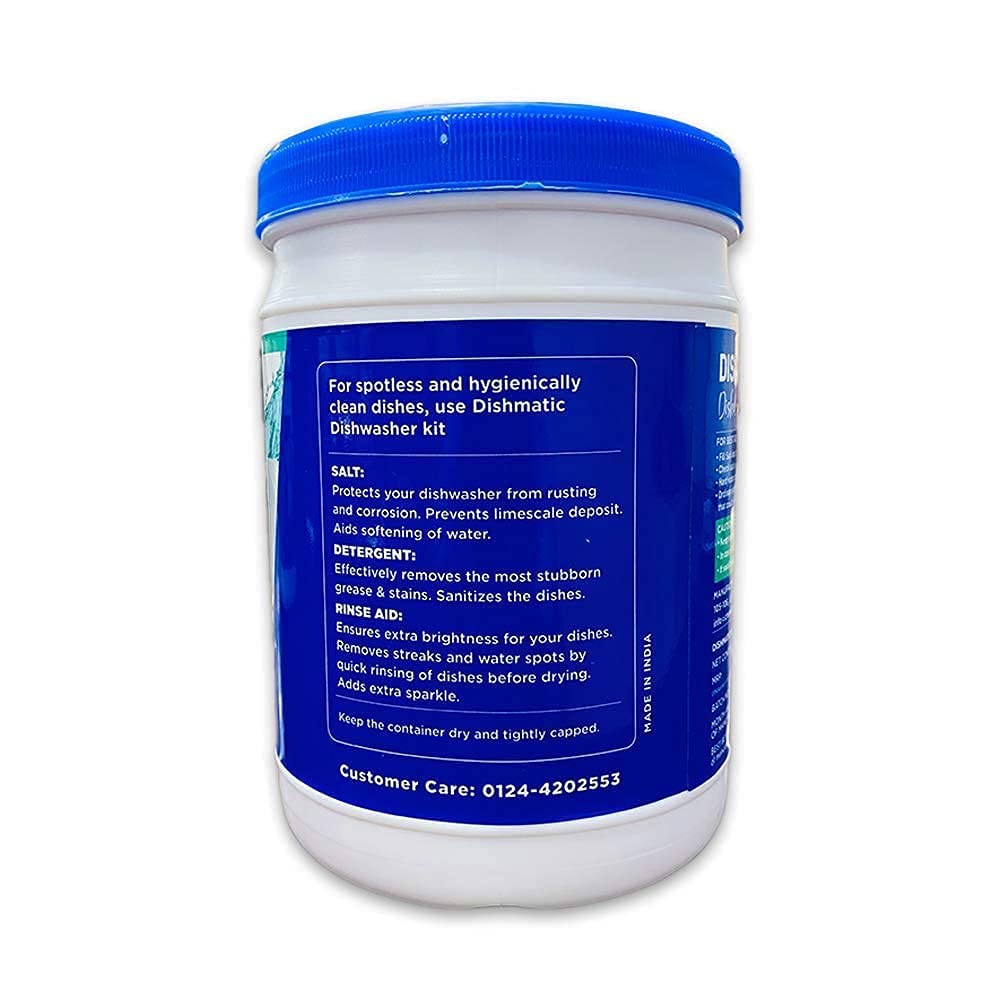 Premium Dishwasher Salt Powder (1kg) - Water Softener for Sparkling Clean & Spotless Dishes | Prevents Water Marks & Limescale | Universal Compatibility with All Dishwasher Brands | Ideal for Hard Water Areas | Perfect for Daily Dishwashing & Glassware Care