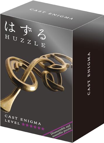 Hanayama Enigma Puzzle - Challenging Metal Brain Teaser for Adults & Teens - Perfect for Stress Relief, Office Desk & Travel Games