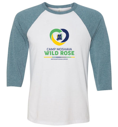 Wild Rose 3/4 Sleeve T-Shirt for Women - Floral Print Casual Top - Perfect for Spring Outfits & Date Nights