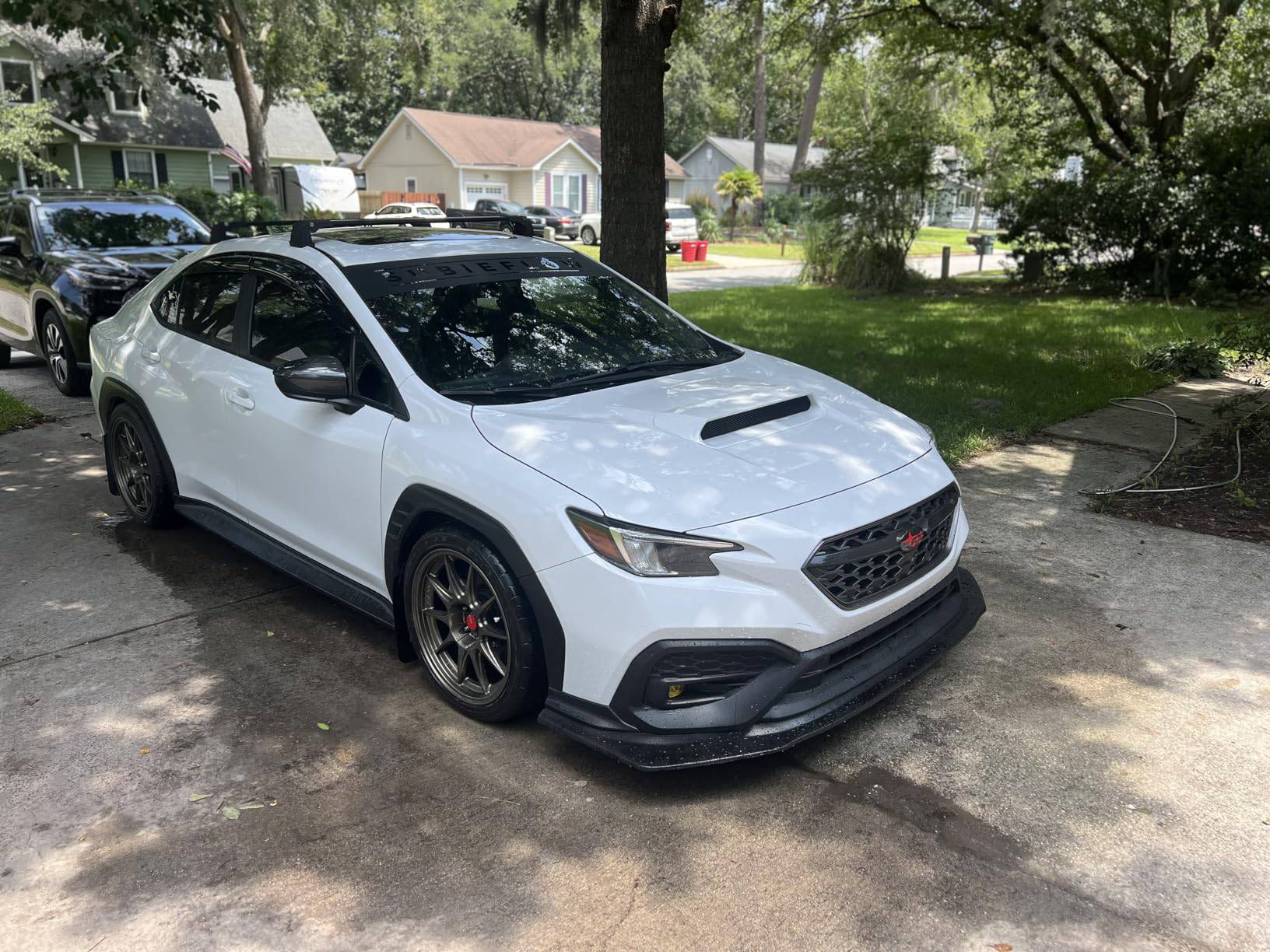 2022-2024 Subaru WRX IK6 Style Front Bumper Lip Splitter - Unpainted PU Material One Piece Body Kit for Enhanced Aerodynamics & Sporty Look - Perfect for Street Racing & Car Shows