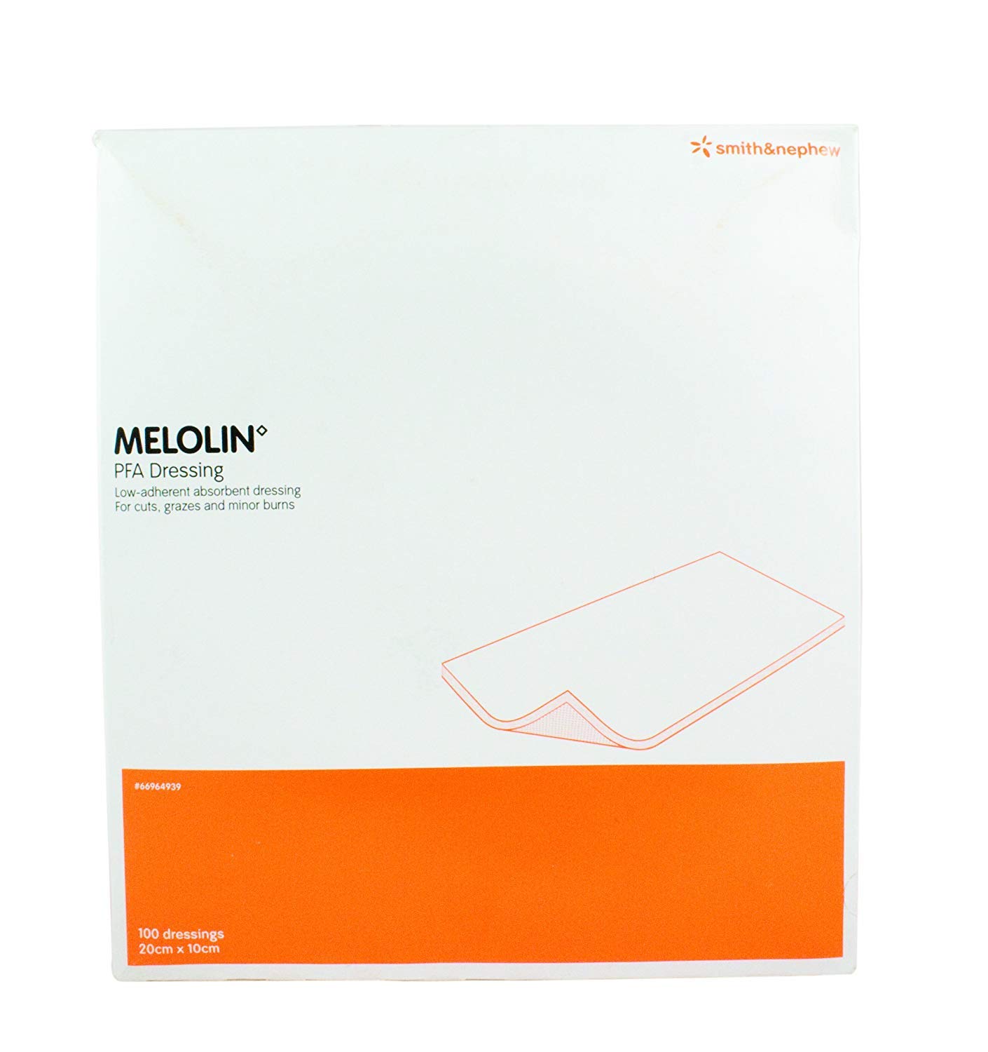 Melolin Cushioned Dressing Pads 10cm x 20cm (4