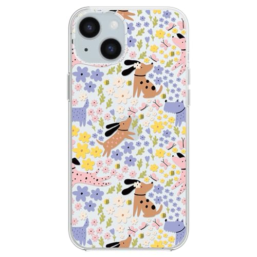 Floral Brown Dog