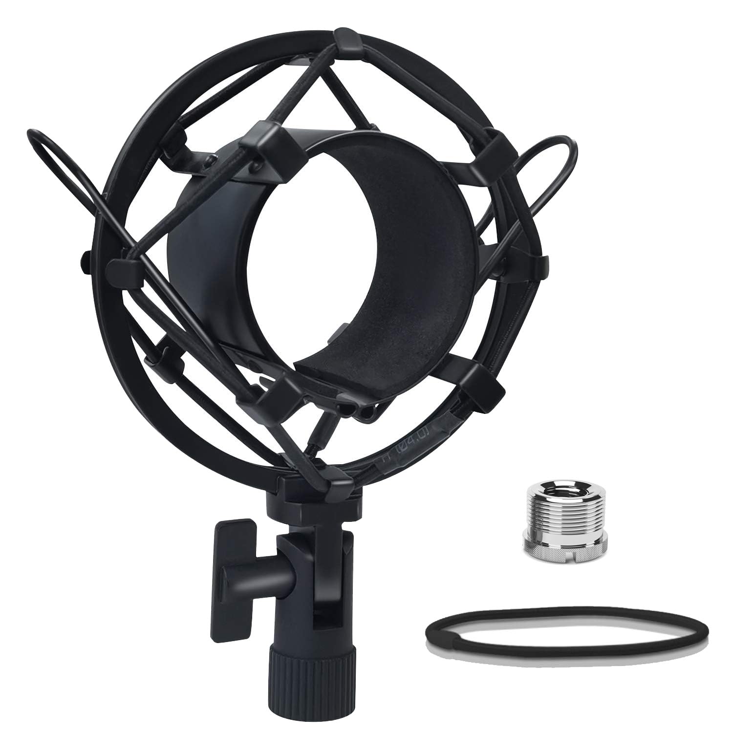 Universal Microphone Shock Mount - Adjustable Anti-Vibration Mic Clip Holder for 47mm-53mm Mics | Studio Recording, Podcasting & Live Streaming Accessory