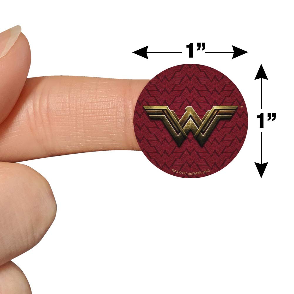 Justice League Wonder Woman Logo Planner Stickers - Scrapbooking, Bullet Journal, DIY Craft Supplies for Fans & Collectors - Perfect for Calendars, Notebooks, Gift Wrapping & Party Decorations