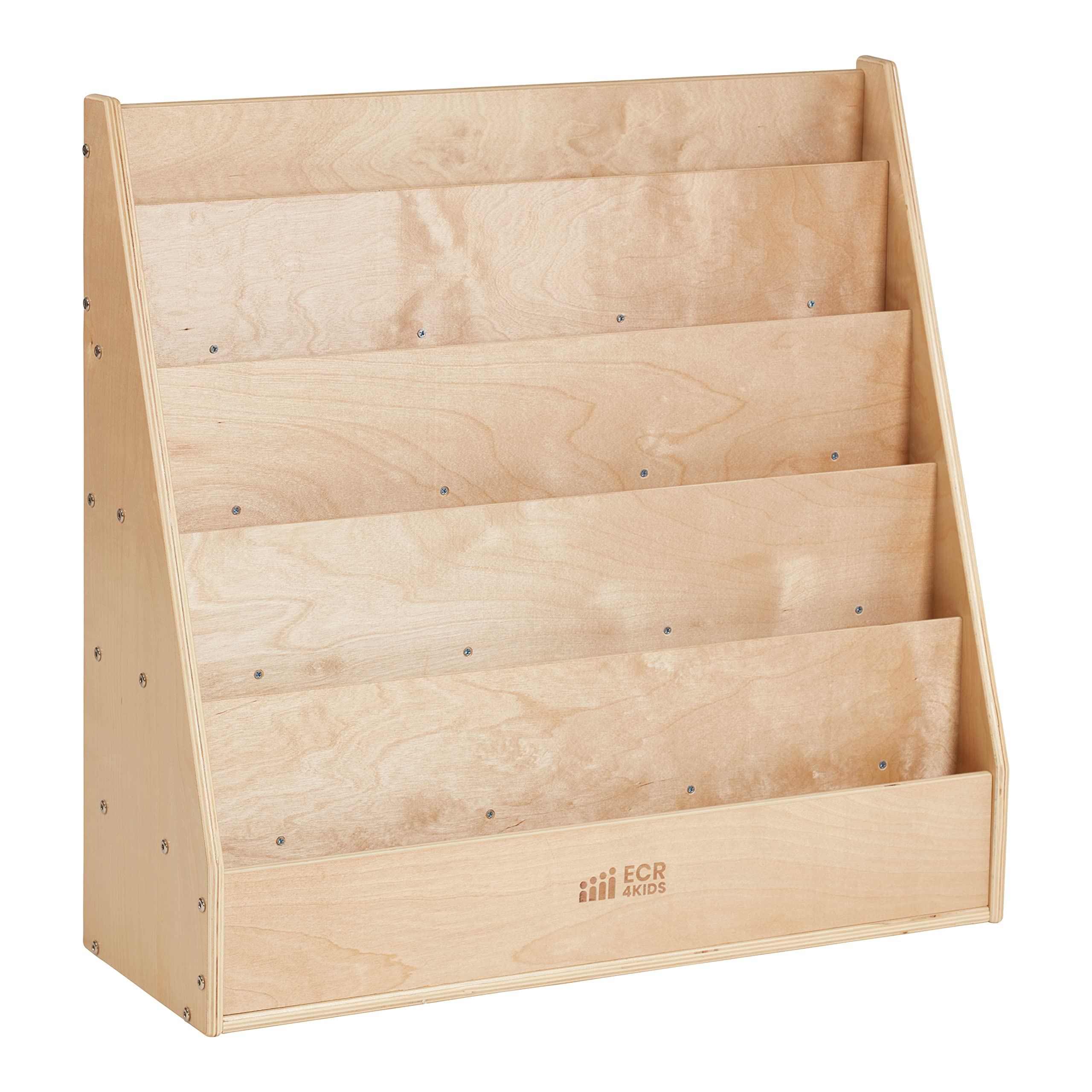 ECR4Kids Birch Streamline Book Display and Storage Cabinet Bundle - Natural Wood Kids Bookshelf for Classroom, Playroom & Home Organization | Perfect for Daycare, Preschool & Homeschool Learning Spaces