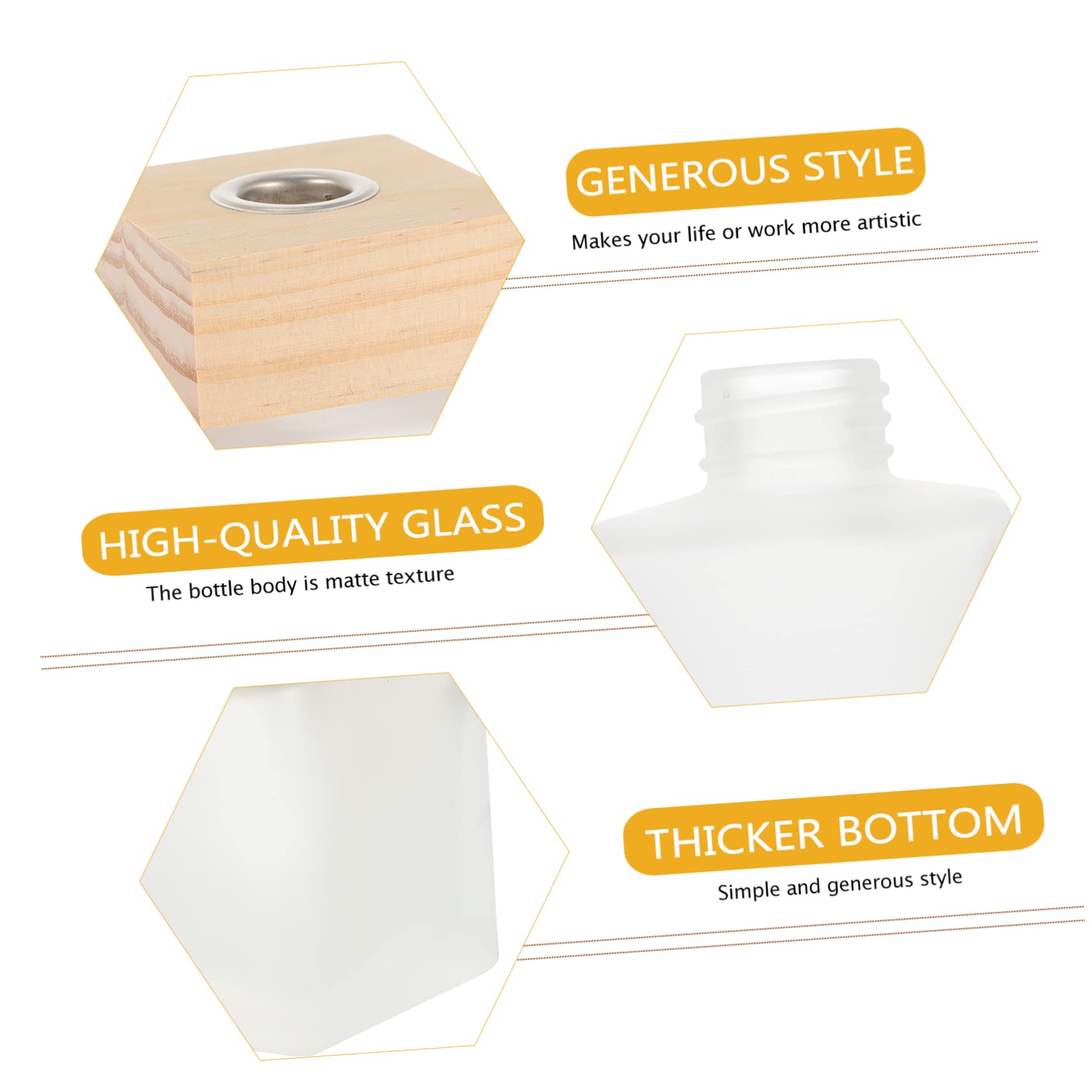 FUNOMOCYA 2 Pack 100ml Square Aromatherapy Bottles - Essential Oil & Perfume Bottles for Home Decor, Diffuser, DIY Blends & Spa Relaxation