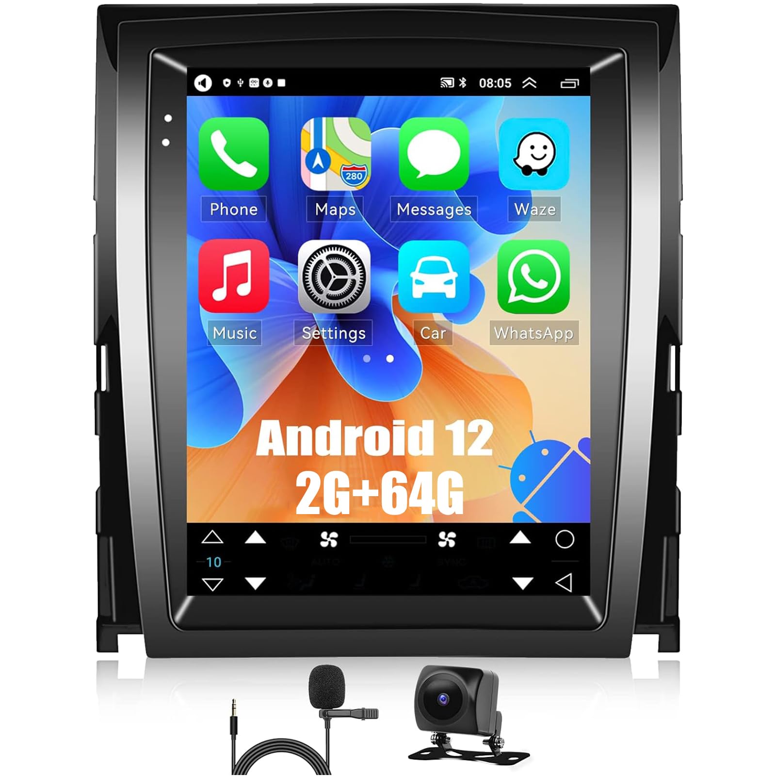 2+64GB Android 12 Car Stereo for Cadillac SLS/Escalade 2007-2012 | 9.7