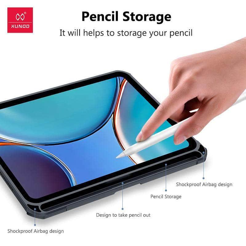 Xundd iPad Mini 6 Case - Clear Transparent Shockproof Protective Cover for iPad Mini 6th Generation (2021) | Slim Fit, Scratch Resistant | Perfect for Work, Travel & Everyday Use
