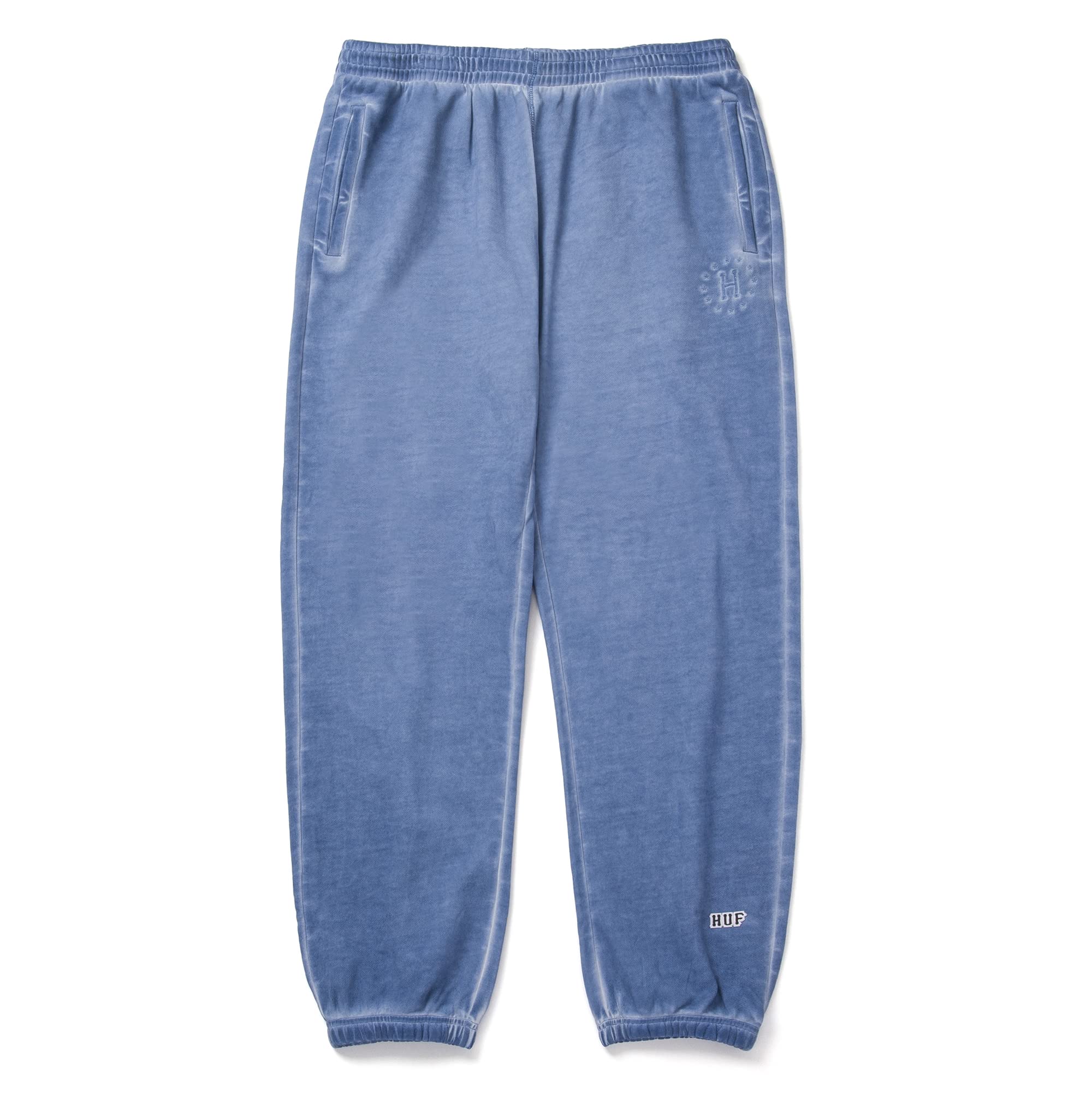 HUF 12 Galaxies Faded Fleece Sweatpants for Men | Vintage-Washed Joggers with Comfortable Fit | Perfect for Casual Wear, Lounging & Street Style Outfits