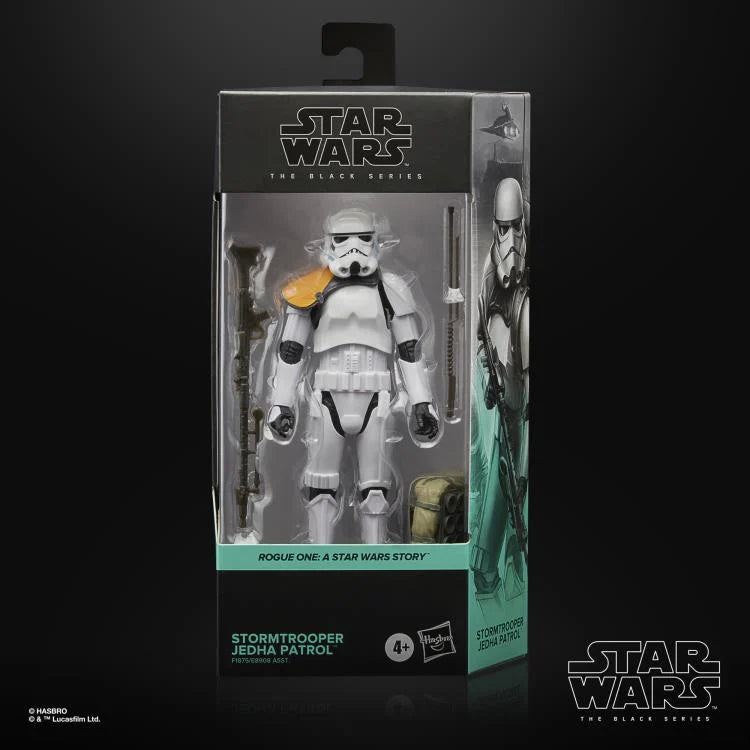 Star Wars The Black Series Stormtrooper (Jedha Patrol) 6-Inch Action Figure - Collectible Toy for Fans, Display & Role-Play Scenes