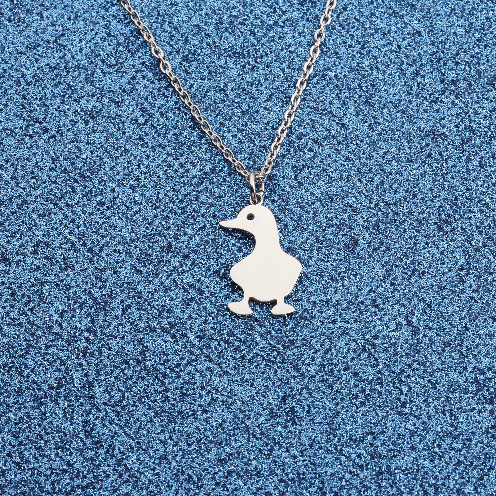 Cute Duck Pendant Necklace for Duck Lovers - Animal Rescue Jewelry Gift for Duck Owners & Animal Lovers - Perfect for Birthdays, Anniversaries & Animal Charity Events