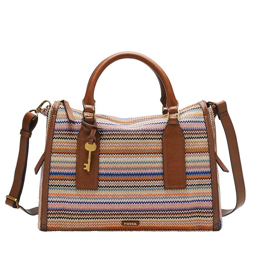 Fossil Women's Parker Leather Satchel Purse - Genuine Leather Handbag for Women, Stylish Crossbody & Shoulder Bag for Work, Travel & Everyday Use