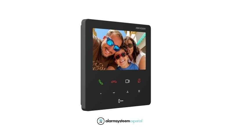 DS KH6110 WE1 Indoor IP Camera with 4.3-inch Screen, PoE/12V WiFi - Home Security Monitoring for Baby, Pet & Office Surveillance
