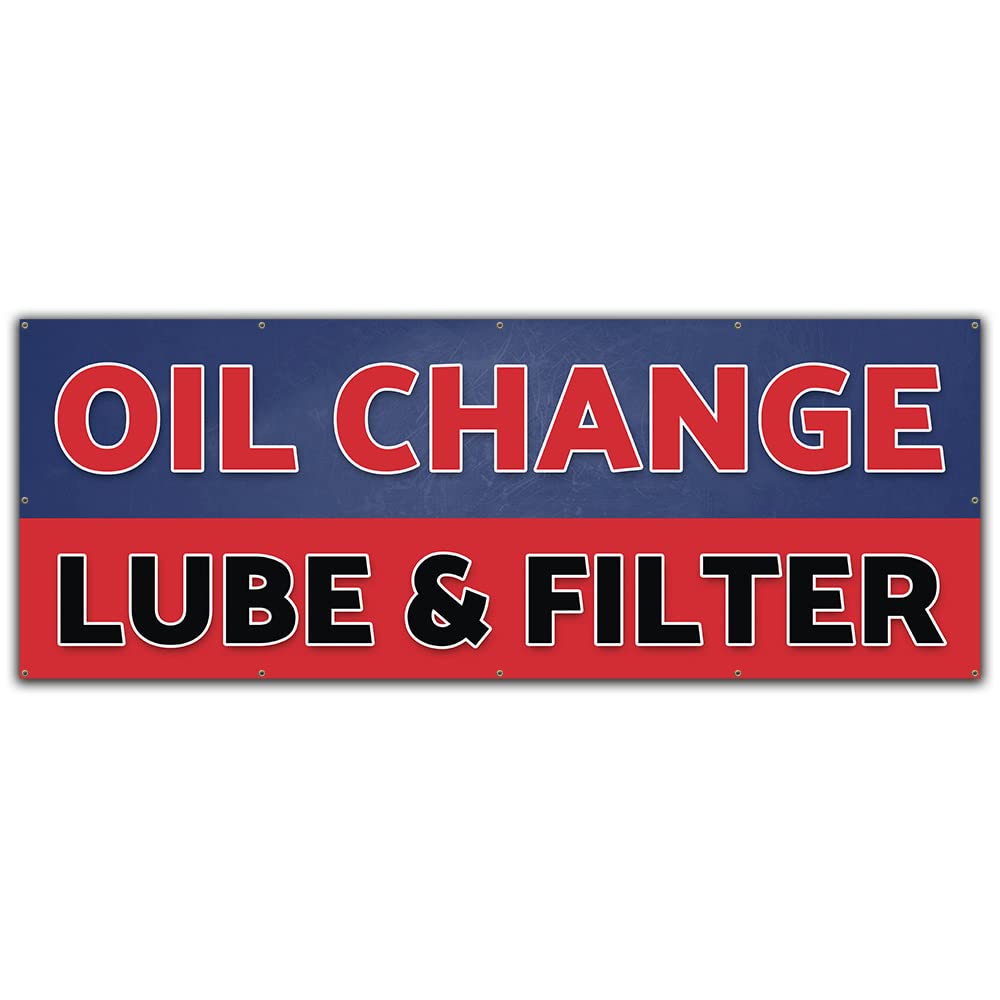 Premium Oil Change Lube & Filter Service Banner - 48