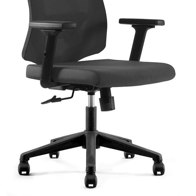 Premium FRODE Executive Office Chair with Adjustable Headrest - Ergonomic Black Leather Desk Chair for Home & Office Workspaces