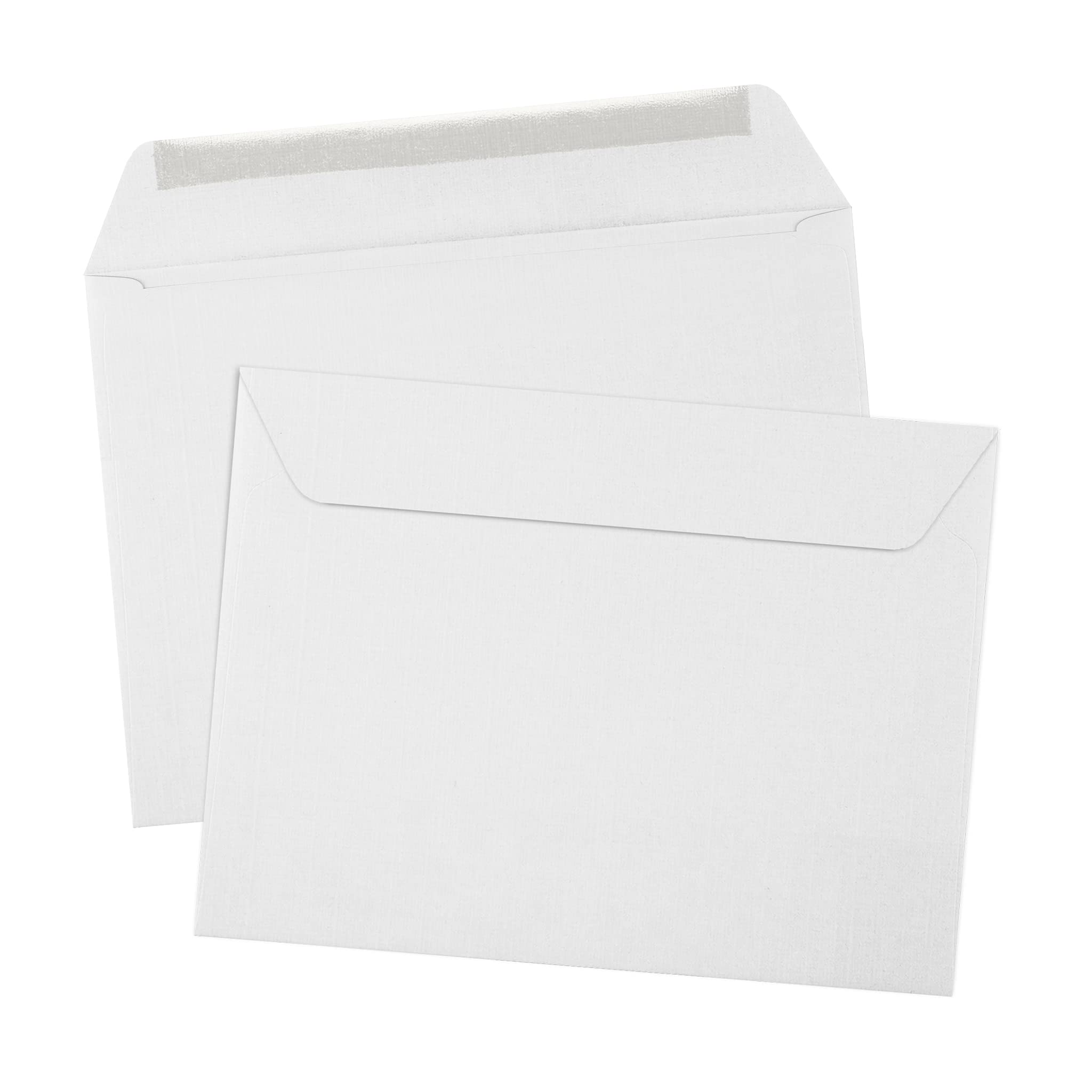 Premium LUXPaper 9x12 Booklet Envelopes - White Linen Finish, 80lb Text Weight (Pack of 250) - Perfect for Wedding Invitations, Business Correspondence & Greeting Cards