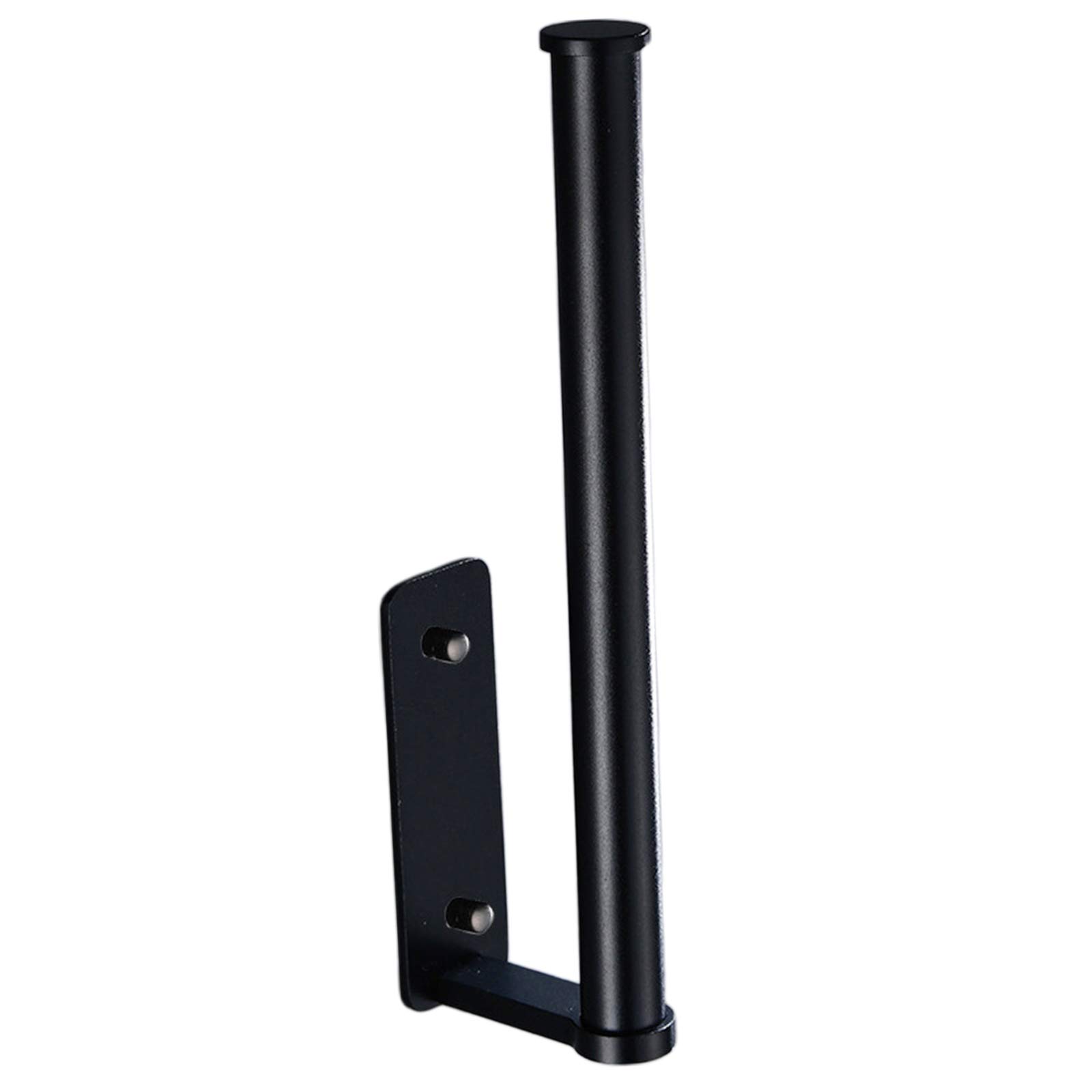 Gazechimp Aluminum Kitchen Roll Holder - Under Cabinet & Wall Mounted Paper Towel Dispenser, Modern Black Design for Kitchen, Bathroom, or Office Organization